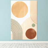 Impression sur toile abstraite boho 40" x 60" Art (Insitu (Plancher de Bois))