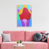 Impression sur toile abstraite de couleurs pastel (Insitu(Salon))