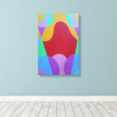 Impression sur toile abstraite de couleurs pastel (Insitu (Plancher de Bois))