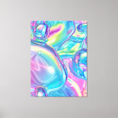 Impression sur toile abstraite en chrome liquide é (Recto)