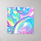 Impression sur toile abstraite en chrome liquide é (Recto)