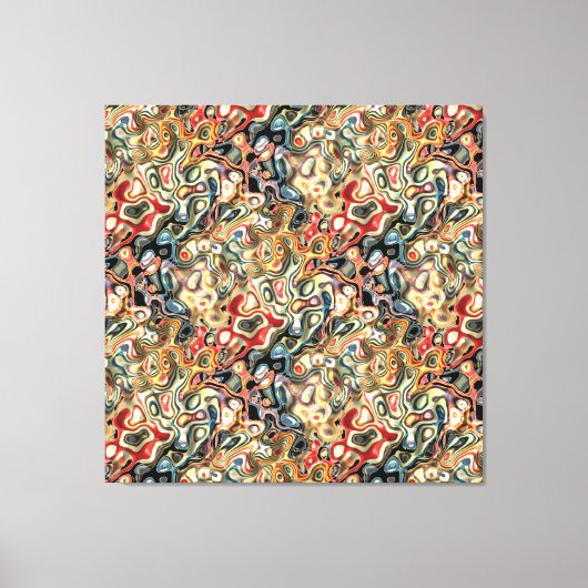 Impression sur toile abstraite étirée (Recto)