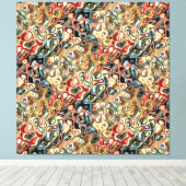 Impression sur toile abstraite étirée (Insitu (Plancher de Bois))