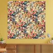 Impression sur toile abstraite étirée (Insitu(Salon))