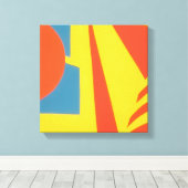 Impression sur toile abstraite Lemon Fire (Insitu (Plancher de Bois))