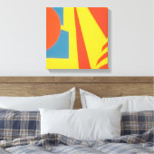 Impression sur toile abstraite Lemon Fire (Insitu(Chambre))