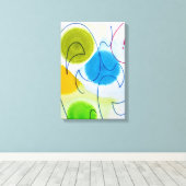 Impression sur toile abstraite moderne tendance de (Insitu (Plancher de Bois))