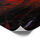 Impression sur toile abstraite rouge moderne créat (Coin)