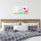 Impression sur toile abstraite tendue (Insitu(Chambre))