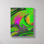 Impression sur toile abstraite verte  (Recto)