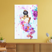 Impression sur toile Âme de fleurs (Insitu(Salon))