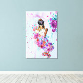Impression sur toile Âme de fleurs (Insitu (Plancher de Bois))