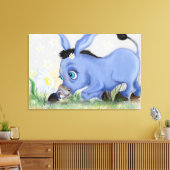 Impression sur toile Âne et Daisy (Insitu(Salon))