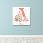 Impression sur toile Animal ABC A comme aardvark (Insitu (Plancher de Bois))