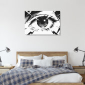 Impression sur toile Anime Eye Cracked Vision (Insitu(Chambre))