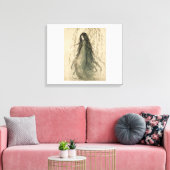 Impression sur toile Apparition de la femme esprit (Insitu(Salon))