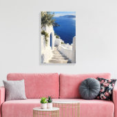 Impression sur toile Après-midi Escalier Bleu (Insitu(Salon))