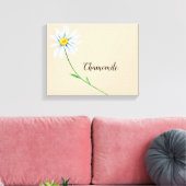 Impression sur toile aquarelle de fleur de camomil (Insitu(Salon))