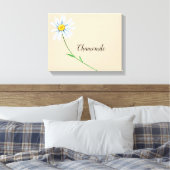 Impression sur toile aquarelle de fleur de camomil (Insitu(Chambre))