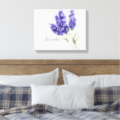 Impression sur toile aquarelle de fleurs de lavand (Insitu(Chambre))