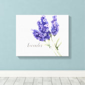 Impression sur toile aquarelle de fleurs de lavand (Insitu (Plancher de Bois))