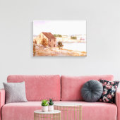 Impression sur toile aquarelle de la maison du pêc (Insitu(Salon))