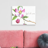 Impression sur toile aquarelle Fleur de pommier (Insitu(Salon))