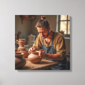Impression sur toile (argile de potier) (Recto)