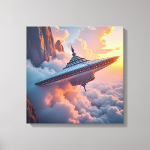 Impression sur toile (Au-dessus des nuages)