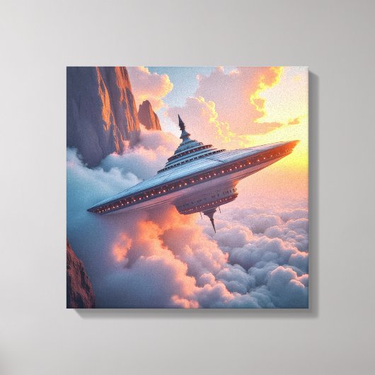 Impression sur toile (Au-dessus des nuages) (Recto)