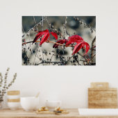 Impression sur toile Automne rouge (Cuisine)