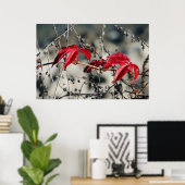 Impression sur toile Automne rouge (Bureau à domicile)