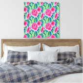 Impression sur toile aux fleurs à l'aquarelle (Insitu(Chambre))