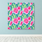 Impression sur toile aux fleurs à l'aquarelle (Insitu (Plancher de Bois))