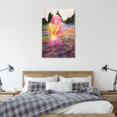 Impression sur toile avec arôme de lavande - Peint (Insitu(Chambre))