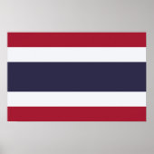 Impression sur toile avec le drapeau de la Thaïlan (Devant)