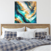 Impression sur toile avec tourbillons de marbre tu (Insitu(Chambre))