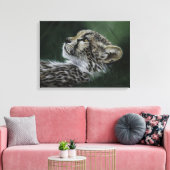 Impression sur toile bébé Guépard II (Insitu(Salon))