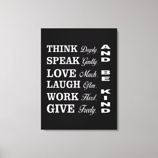 Impression sur toile Better Human Behavior (Recto)