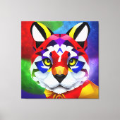 Impression sur toile blanche du chat d'Alexandre (Recto)