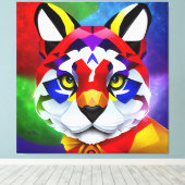 Impression sur toile blanche du chat d'Alexandre (Insitu (Plancher de Bois))