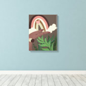 Impression sur toile Boho Rainbow pour amateurs de (Insitu (Plancher de Bois))