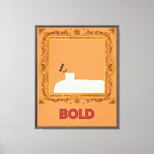 Impression sur toile Bold Baldie (Recto)