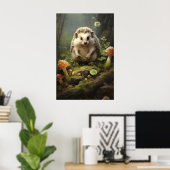 Impression sur toile botanique du hérisson, animal (Bureau à domicile)