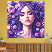 Impression sur toile botanique féminine Muse flora (Insitu(Salon))