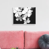 Impression sur toile botanique Plumbago noir et bl (Insitu(Salon))