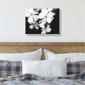 Impression sur toile botanique Plumbago noir et bl (Insitu(Chambre))