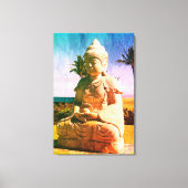 Impression sur toile Bouddha zen tropical (Recto)