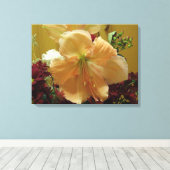 Impression sur toile Bouquet de lys rose (Insitu (Plancher de Bois))