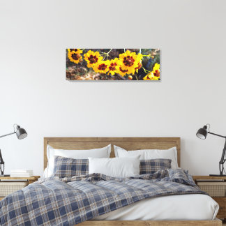 Impression sur toile Bouquet Floral Doré